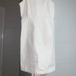 White canvas dress